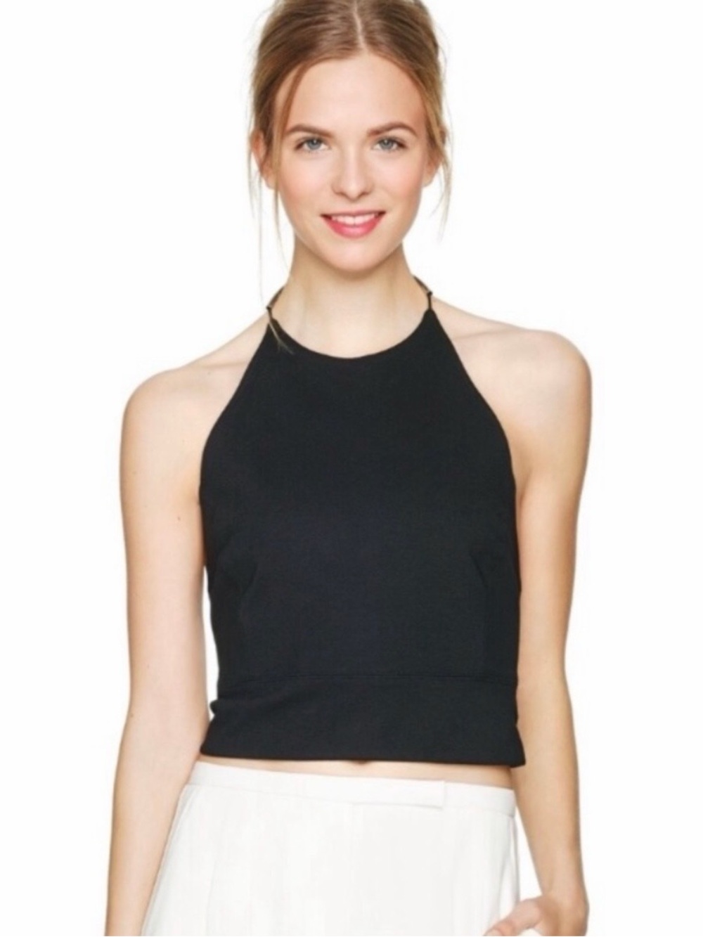 Aritzia Wilfred Tenso Halter Top in Royal Blue